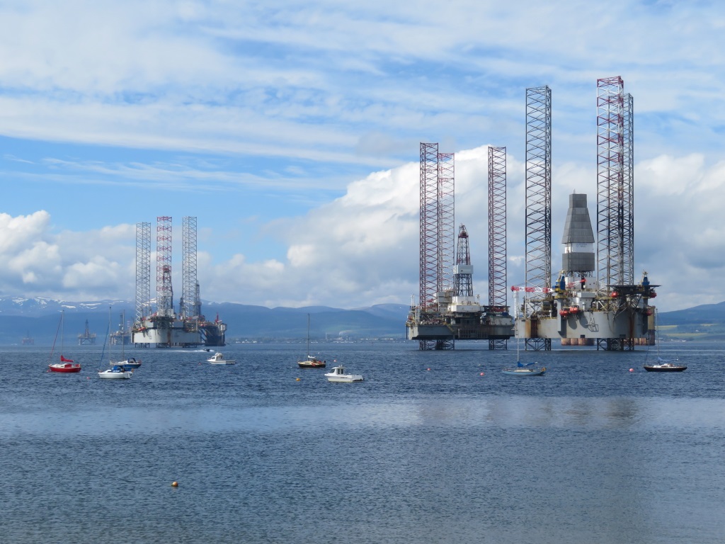 Cromarty - Oil Platforms in the Firth