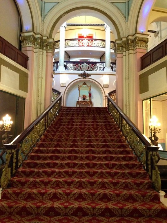 The staircase at the Grand Hotel Scarborough