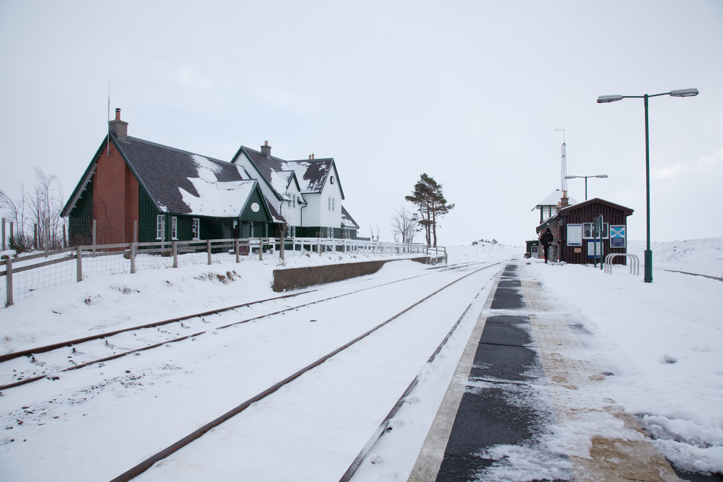 Corrour Station in Winter