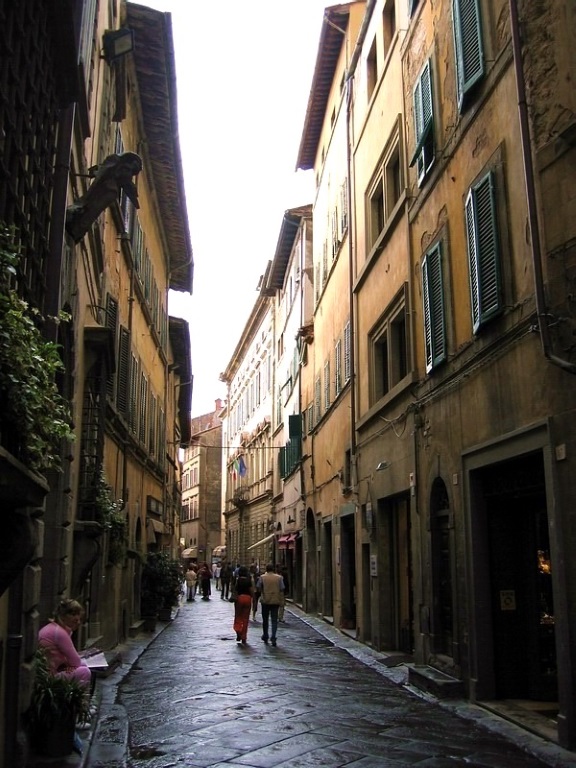 Street in Cortona (Tuscany, Italy)
