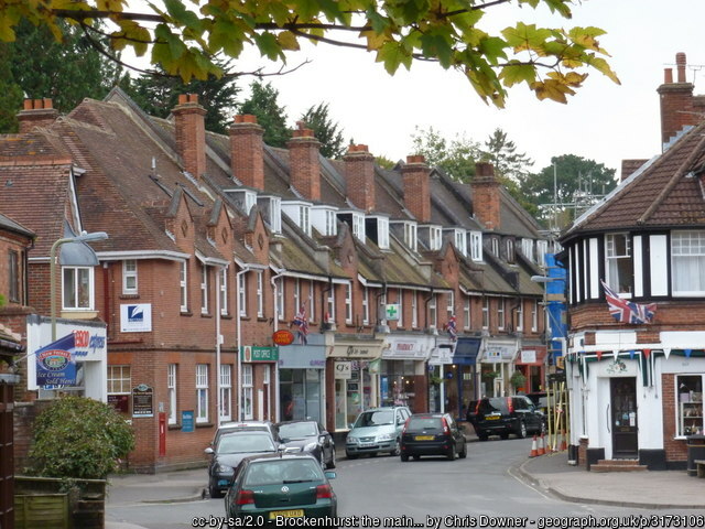 Brockenhurst: the main shopping street