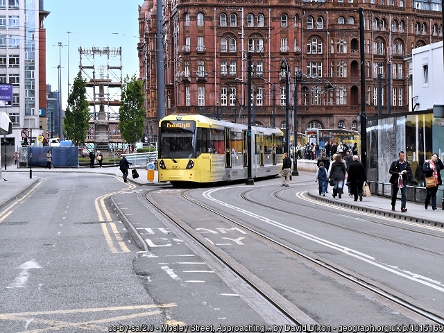 Mosley Street, Approaching St Peter's Square