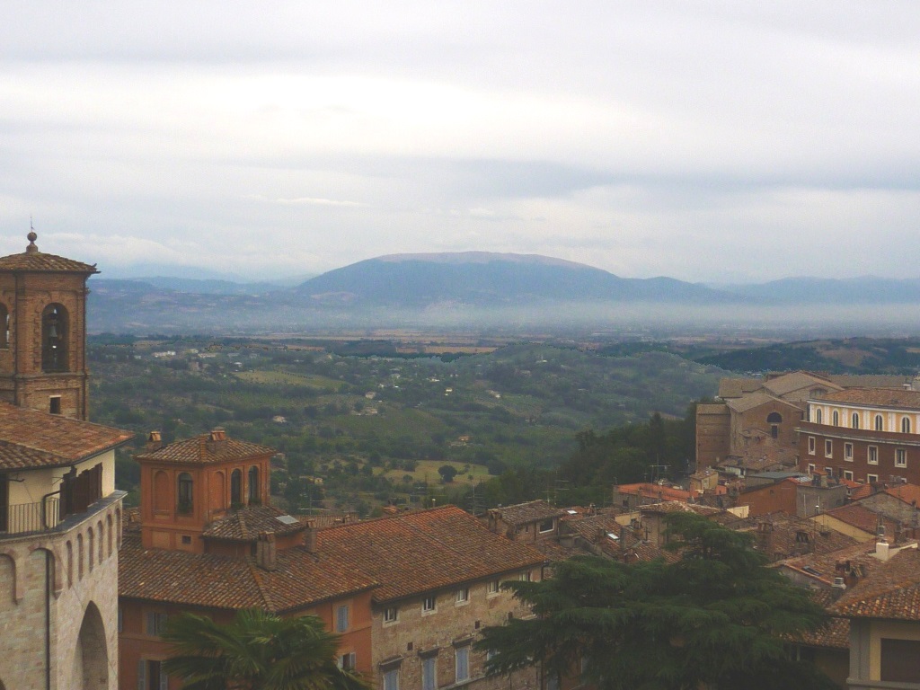 Perugia - View to Assisi