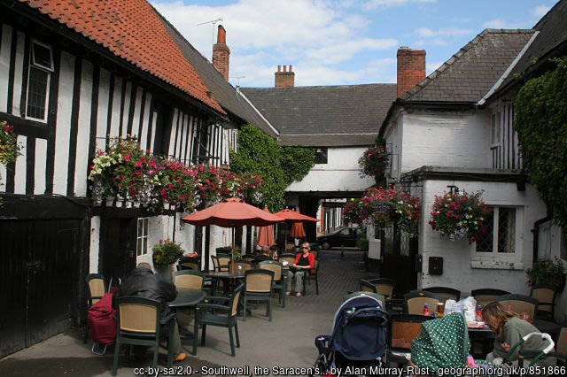 Southwell, the Saracen's Head, after Francis Frith