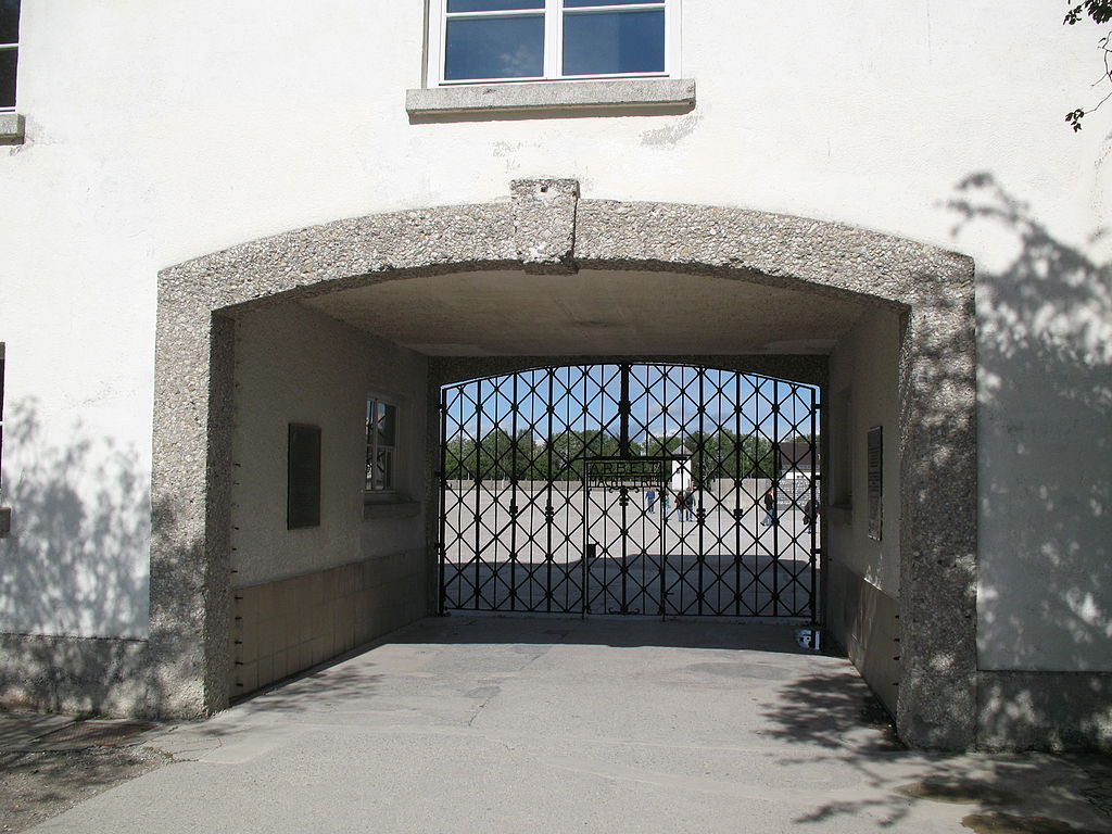 Entry gate, Dachau Concentration Camp