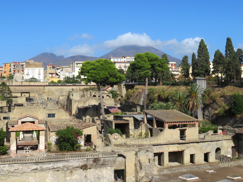 Herculaneum - View to Vesuvius