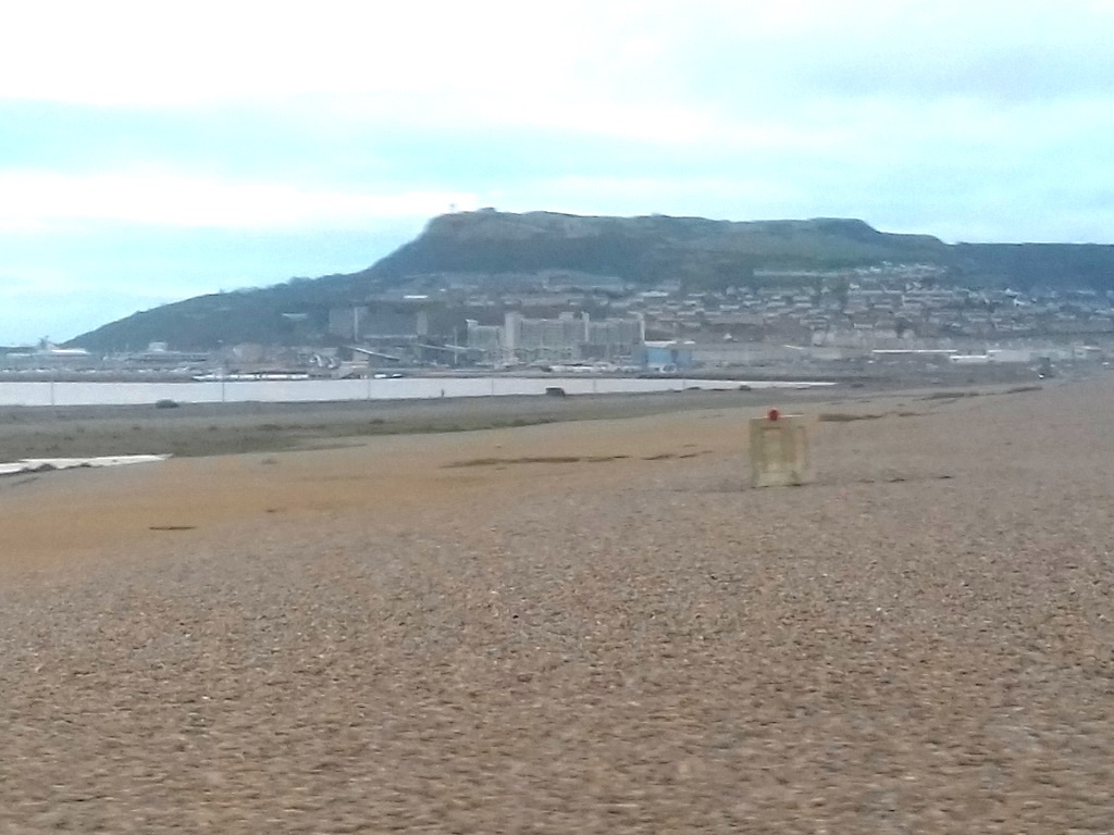 Isle of Portland from Chesil Beach