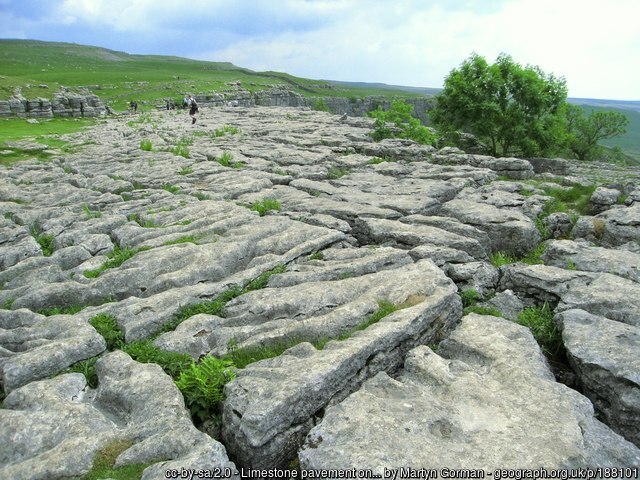 Limestone pavement on Malham Cove