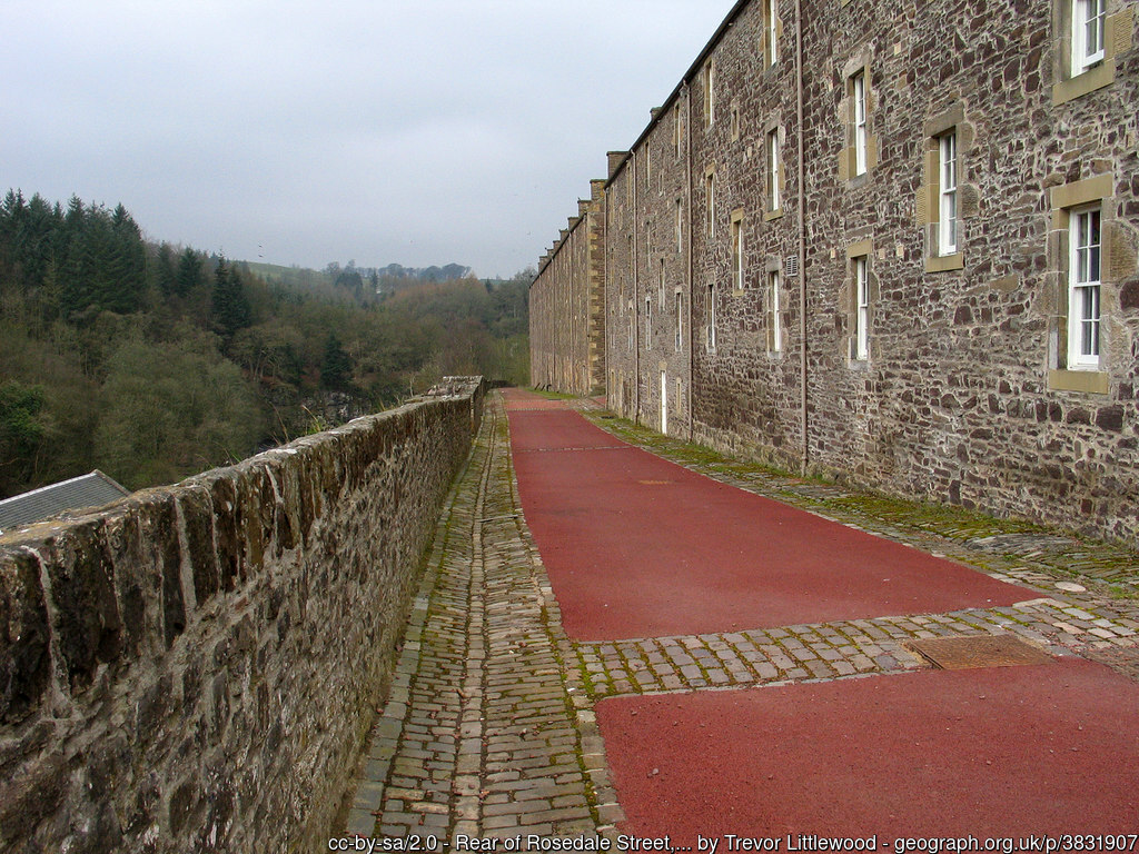 Rear of Rosedale Street, New Lanark