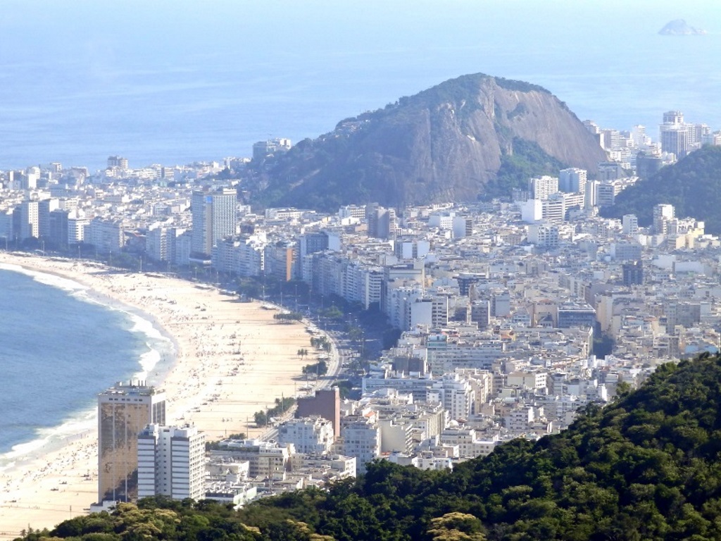 Sugarloaf Mountain - View to Copacabana